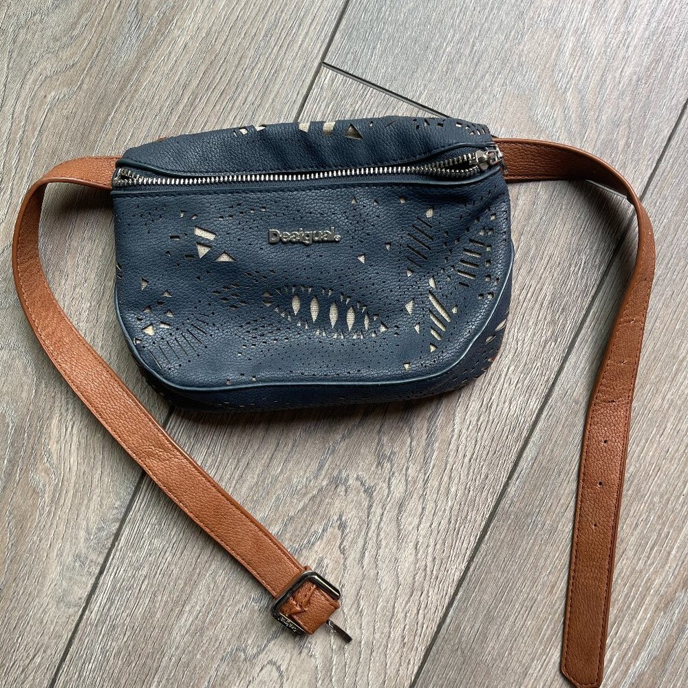 DESIGUAL Designer Real Leather Belt Bag-BRAND NEW!